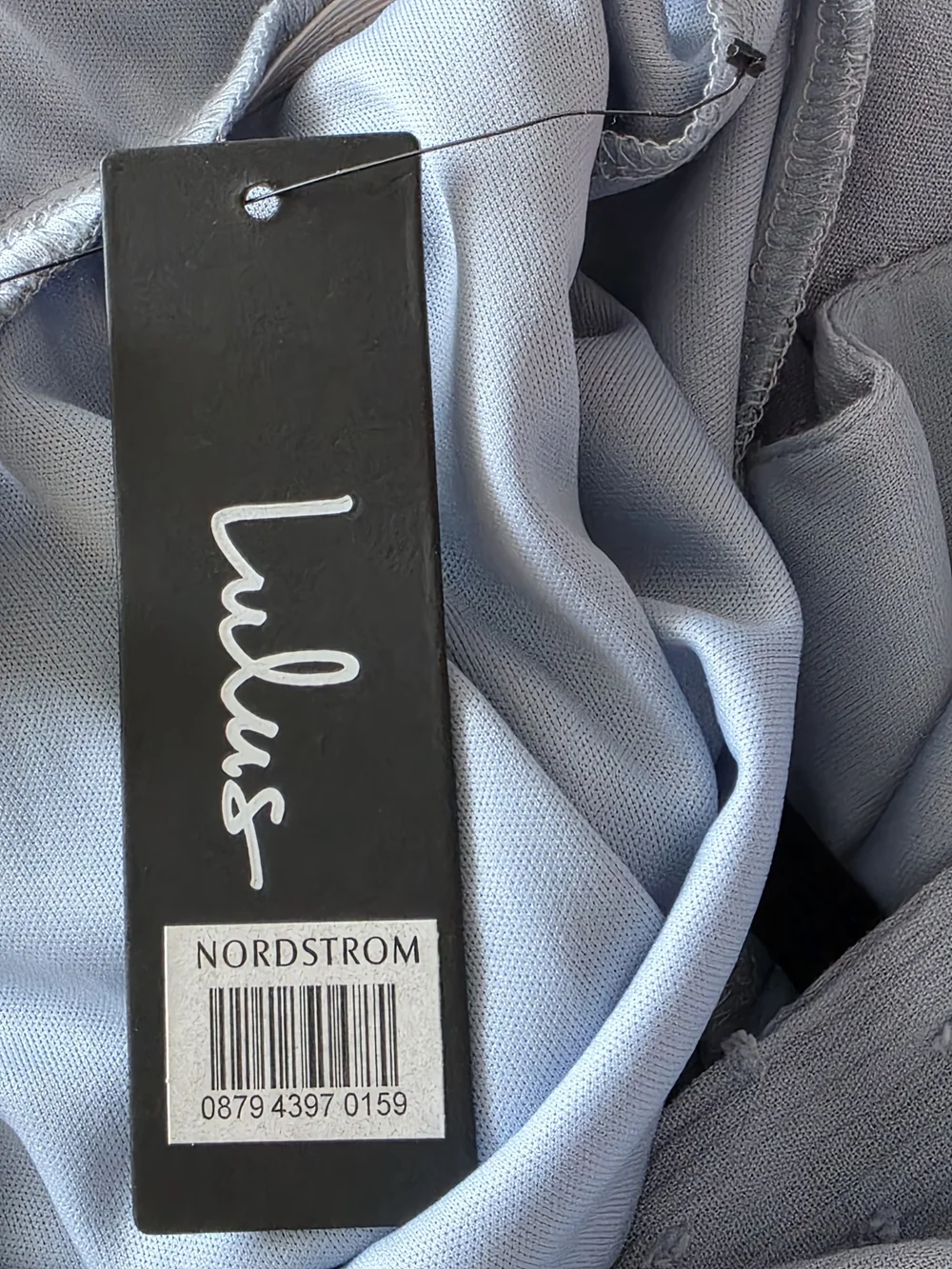 NWT Lulus Daytime Delight Swiss Dot Tie-Back Mini Dress - Blue Size L - Picture 14 of 14